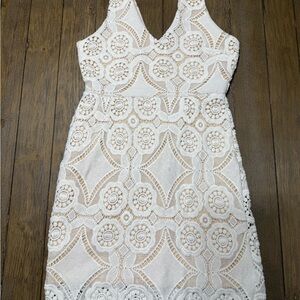 Charlotte Russe White Lace Dress